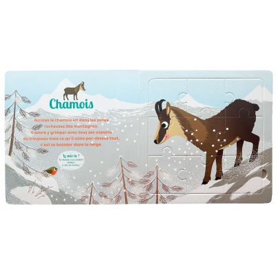 Livre-Puzzle Les animaux de la montagne