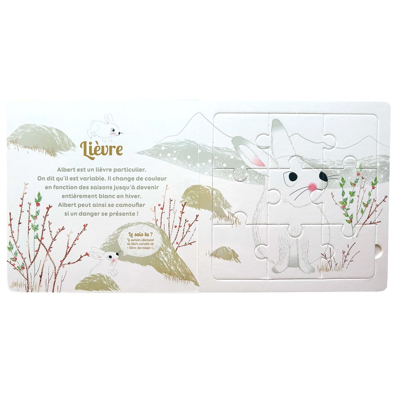 Livre-Puzzle Les animaux de la montagne