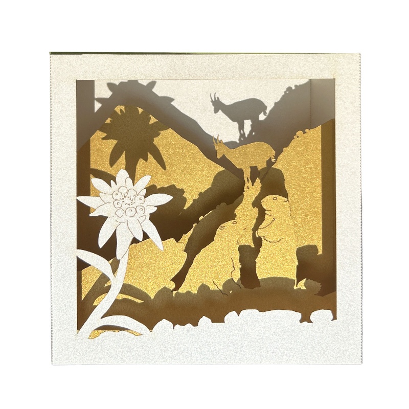 Carte pop-up Marmotte