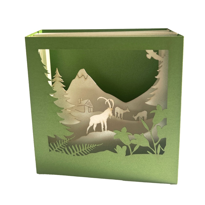 Carte pop-up Bouquetin