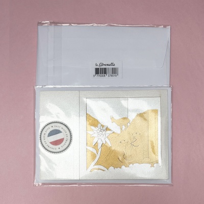 Carte pop-up Biche et faon