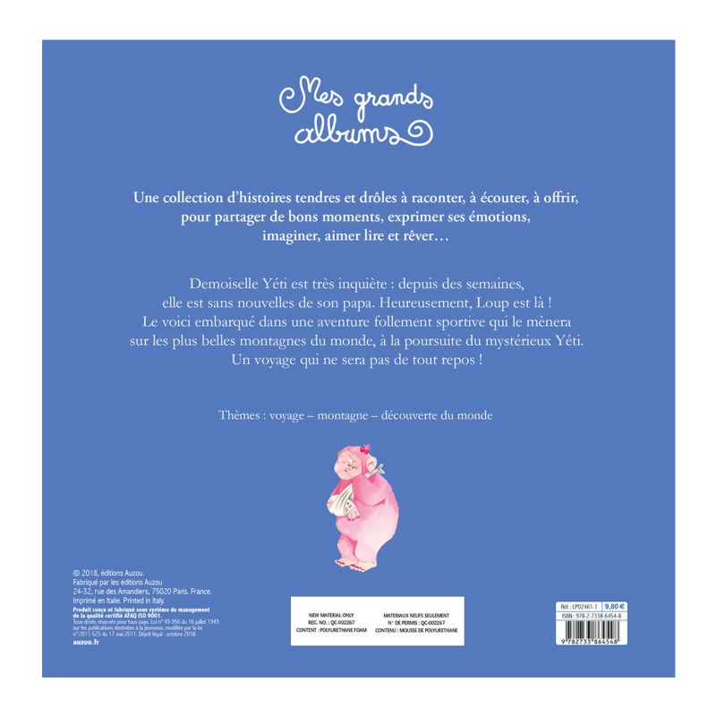 Le loup qui escaladait les montagnes - Auzou