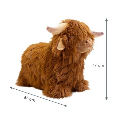 Vache Highland rebondissante