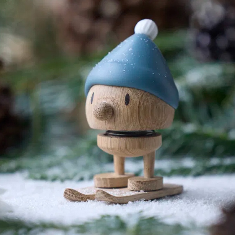 Skieur Bumble en bois