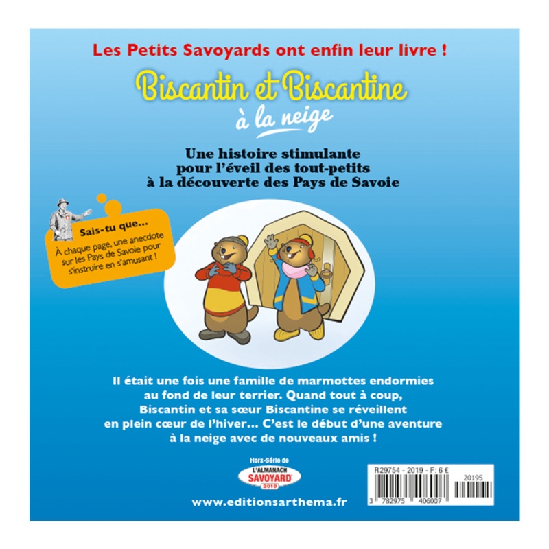 Biscantin et Biscantine à la neige - Editions Arthéma