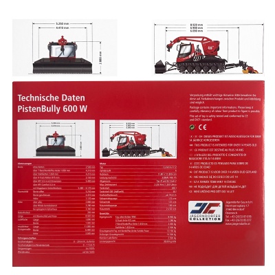 Dameuse PistenBully 600 W 1:43 - Jaegerndorfer Collection