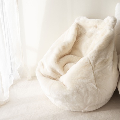 Pouf Ours blanc