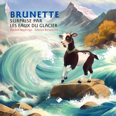 Brunette surprise par les eaux du glacier
