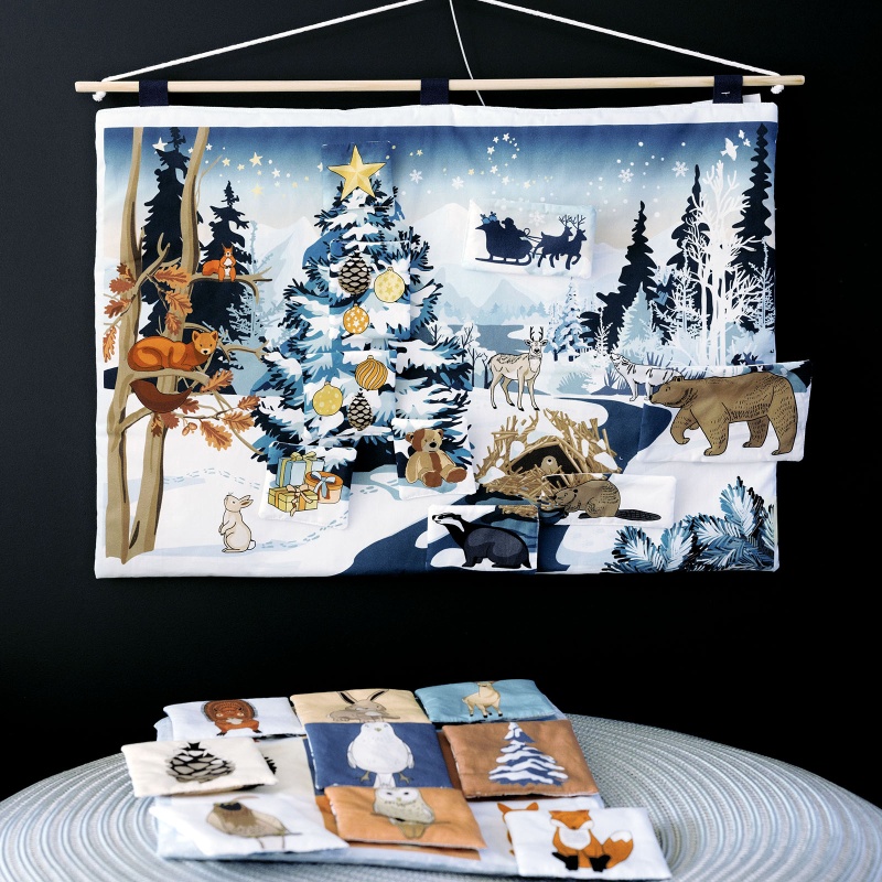 Tableau scratch La Montagne en hiver